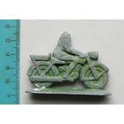 Солдатик МОТОЦИКЛИСТ с дефектом металл произведено в СССР вид 2