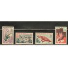 Коморы -1965(Мих.68-71),  ** ,   Морская  Фауна ,  Рыбы, Черепахи, Раки(полная серия)
