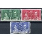 1937 Кайманы ** George VI, Коронация, серия 3 марки, Британские колонии