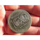 1 доллар,  1974, 100 лет городу Виннипег. Канада.