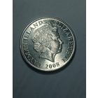 Каймановы острова 25 центов 2008 года .