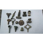 Старинные ручки и детали с наружной и внутренней резьбой.15 шт. Бронза, литье.