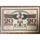 Нотгельд 20 пфеннигов 1918 год. Нёрдлинген Веймарская республика