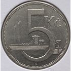 Чехословакия 5 крон 1938 г. В холдере