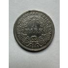 1 марка 1906 J, Германская империя, Гамбург, серебро