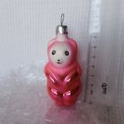 Ёлочная игрушка 6-29. Розовый зверёк.