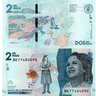 Колумбия 2000 песо 2019 UNC (банкнота из пачки)