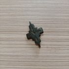 Старинный крестик энколпион одна створка с креплением Владимирский тип