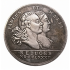 Копия Медаль Павел и Мария Федоровна 1782 год