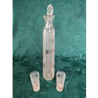 Графин и две рюмки, посуда СССР