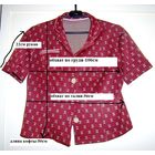 Костюм бордовый (кофта с юбкой) с коротким рукавом, р.48