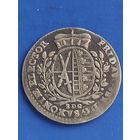 Саксония 1/2 талера 1764 г. (герб с венком) Фридрих Август III, без мц.