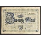 Банкнота 20 марок 1918 год. Герцогство Оффенбург. Веймарская республика