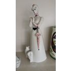 Статуэтка дама с собачкой Дулево, в идеальном состоянии