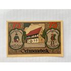 Нотгельд 75 пфеннигов. Шванебек. Веймарская республика - 04