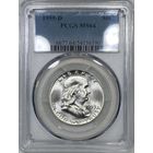 1/2 доллара 1959 США Франклин ms 64 PCGS ярчайшая!