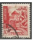 Марокко. Дворик крепости г.Рабат. 1949г. Mi#303.