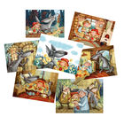 Открытка. Сказка. Красная шапочка. Набор 7 шт. Худ. О.Колыхалова (чистая)