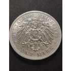 Германская империя. Гамбург. 5 марок 1913г.