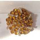 Винтажная брошь, Чехия.