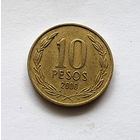 Чили 10 песо, 2000