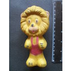 Старая Советская резиновая игрушка Лев.