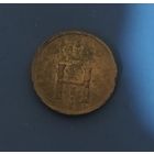 Монета полушка НI 1854 год