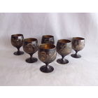 Набор Рюмка Бокал Латунь 6 шт одним лотом
