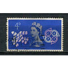 Великобритания - 1961 - Европа (C.E.P.T.). Королева Елизавета II 4P - [Mi.347] - 1 марка. Гашеная.  (Лот 31Fo)-T25P18