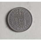 Великобритания 1 шиллинг 1953 год для Англии коронация королевы Елизаветы II длинная надпись в легенде