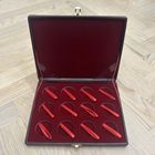 Футляр НБ РБ для монет на 12 ячеек диаметром 45 мм. (размер 26/20 см)