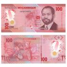 Мозамбик 100 метикал 2024 год UNC (полимер)