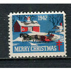 США - 1942 - Рождество и Новый год - 1 виньетка. MNH.  (LOT Gb22)-T10P26