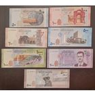 Сирия набор 50, 100, 200, 500, 1000, 2000, 5000 фунтов 2013-2021 гг. P112-P118. UNC