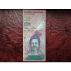 20 боливаров Венесуэла 2009 г. Нечастый год.