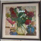 Картина живопись акварель Максимцов К.И., по ошибке говорят Максимцев, с рубля