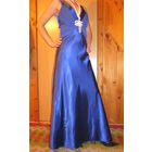 Атласное платье макси, р.44. Шикарная добротная ткань