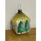 Ёлочная игрушка СССР!!! РАННИЙ РЕДКИЙ ДОМИК!!! РАСПРОДАЖА КОЛЛЕКЦИИ!!! С РУБЛЯ!!!