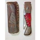 Складной нож с декоративной ручкой из оргстекла , и металла , СССР, 1950-60 гг. Редкость . С рубля .