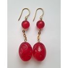 Серьги длинные, яркие