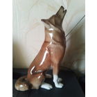 Волк сидящий ЛФЗ.фарфор.