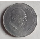 Великобритания 1 крона 1965 год королева Елизавета II Уинстон Черчилль