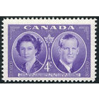 Канада 1951 ** Королевский визит, серия 1 марка (SG 440), Британские колонии