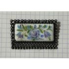 Брошь. СССР. Скань, финифть. Есть скол.