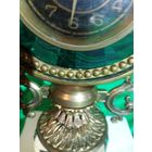 Часы настольные бронза малахит