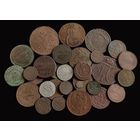 30 МОНЕТ РОССИЙСКОЙ ИМПЕРИИ (МЕДЬ, СЕРЕБРО) НЕЧАСТЫЕ МЕДНЫЕ 5 КОП. 1912 г.