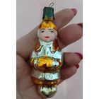 Ёлочные игрушки, стекло. Девочка с муфтой, амальгамма