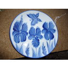 Тарелка настенная. МФФЗ . Минский фарфоровый завод . Бабочка