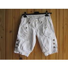 Бриджи джинсовые белые, р.42