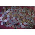 100 монет со всего мира без РФ, Украины с рубля.